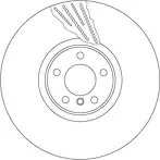 Тормозной диск TRW  DF6619S