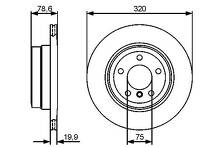Тормозной диск Bosch  0 986 479 442