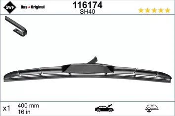 SWF Hybrid 116174 + 116174 <span>щетки стеклоочистителя 400/400 мм</span>