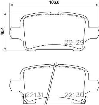Brembo P 59 090 <span>тормозные колодки задние</span>