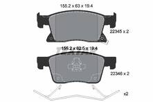 Передние тормозные колодки Textar 2234501 для Opel Astra K / хэтчбек / рестайлинг