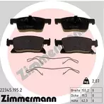 Передние тормозные колодки Zimmermann 22345.195.2 для Opel Astra K / хэтчбек / рестайлинг