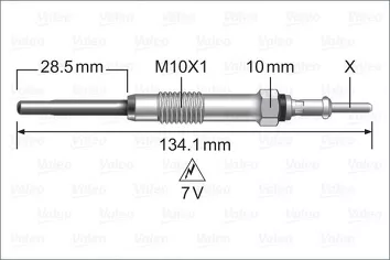 Valeo Glow <span>свеча накаливания 345250</span>