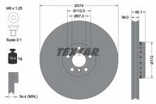 Тормозной диск Textar 92290325 для BMW 8 серии G15 / купе / рестайлинг