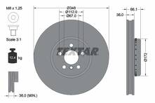 Тормозной диск Textar 92288825 для BMW 8 серии G15 / купе / рестайлинг