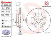 Тормозной диск Brembo Prime Line 09.D096.13 для BMW 8 серии G15 / купе / рестайлинг
