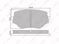 Передние тормозные колодки Lynx  BD-5102