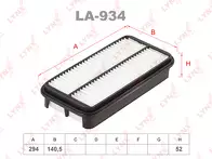 Воздушный фильтр Lynx  LA-934