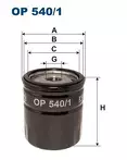 Масляный фильтр Filtron  OP 540/1