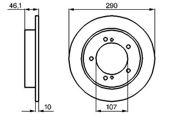 Bosch 0 986 478 539 <span>тормозной диск полный</span>