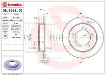 Тормозной диск Brembo Prime Line 08.5266.10 для Suzuki Vitara 1 пок.