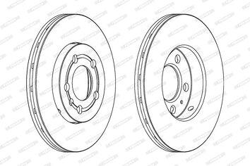 Ferodo Premier Coat+ disc DDF927C <span>тормозной диск вентилируемый</span>