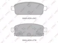 Задние тормозные колодки Lynx  BD-1811