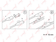 Комплект дворников Lynx Flat 600/400 мм XF6040B