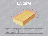 Воздушный фильтр Lynx  LA-2076