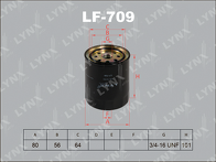 Топливный фильтр Lynx LF-709 LF-709