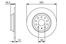 Тормозной диск Bosch  0 986 479 A84