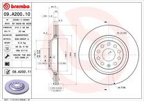 Тормозной диск Brembo Prime Line  09.A200.11