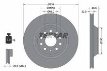 Тормозной диск Textar 92140703 для Volkswagen Teramont 1 пок. / рестайлинг