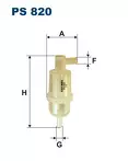 Топливный фильтр Filtron PS 820