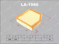 Воздушный фильтр Lynx  LA-1986