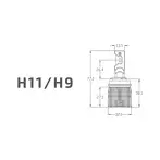 MTF Cyber Light H11 6000k  CP011K6