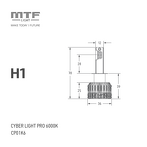 MTF Cyber Light PRO H1 6000k  CP01K6