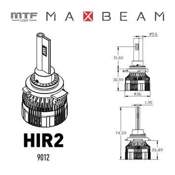 HIR2 MTF MaxBeam <span>лампы автомобильные светодиод 6000K</span>