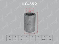 Масляный фильтр Lynx LC-352 LC-352