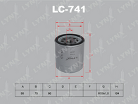 Масляный фильтр Lynx LC-741 LC-741