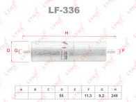 Топливный фильтр Lynx LF-336 LF-336