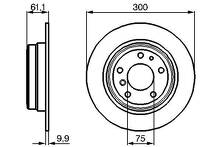 Тормозной диск Bosch 0 986 478 321 для BMW 5 серии E34
