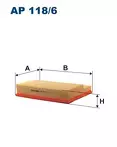 Воздушный фильтр Filtron  AP 118/6
