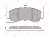 Передние тормозные колодки Lynx  BD-5711