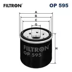 Масляный фильтр Filtron  OP 595