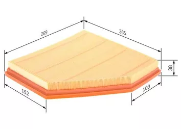 Bosch F026400270 <span>воздушный фильтр </span>
