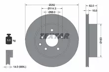 Тормозной диск Textar  92144003