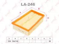 Воздушный фильтр Lynx  LA-246