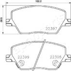 Передние тормозные колодки Japanparts PA-0230AF для Fiat Tipo 2 пок. / хэтчбек