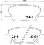 Задние тормозные колодки Brembo P 23 179 для Fiat Tipo 2 пок. / хэтчбек