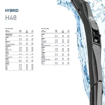 Стеклоочиститель Hella Razor Hybrid 19