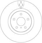 Тормозной диск TRW  DF6480