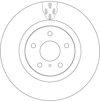 TRW DF6480 <span>тормозной диск вентилируемый</span>