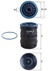 Топливный фильтр Mahle KC 633D KC 633D