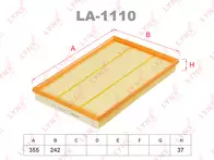 Воздушный фильтр Lynx  LA-1110
