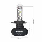 Masuma H4 6000k  L640