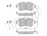 Задние тормозные колодки Metelli 22-1129-0 для Audi A6 C8 / седан