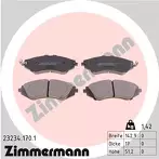 Передние тормозные колодки Zimmermann 23234.170.1 для Daewoo Lanos хэтчбек