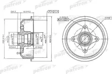 Задний тормозной барабан Patron PDR1054