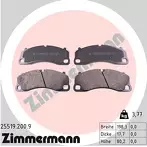 Передние тормозные колодки Zimmermann 25519.200.9 для Porsche 911 992 купе